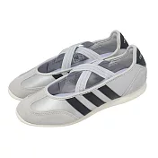 adidas 愛迪達 休閒鞋 Barreda Mary Jane 女鞋 瑪莉珍鞋 芭蕾風 銀 薄底 HP3520 22.5cm GREY/BLACK