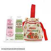 L’OCCITANE 歐舒丹 聖誕專屬香氛護手霜組(30mlX2)-聖誕交換禮物-航空版 玫瑰(新)+杏仁