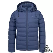 【ATUNAS 歐都納】女款HEAT CORE蓄熱保暖羽絨連帽外套/大尺碼A1GA2529W- S 靛藍