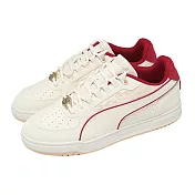 Puma 休閒鞋 Caven III 馬年 男女鞋 CNY 新年 米白 紅 馬蹄鞋帶扣 406787-01 23cm WHITE/RED