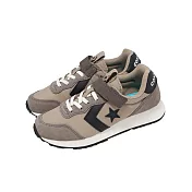 Converse 休閒鞋 Omega Trainer 1V 中大童 小朋友 卡其 黑 魔鬼氈 麂皮 A16560C 19.5cm KHAKI/BLACK