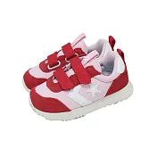 Converse 休閒鞋 Omega Trainer 2V 小童鞋 學步鞋 粉紅 紅 魔鬼氈 麂皮 A17786C 15cm PINK