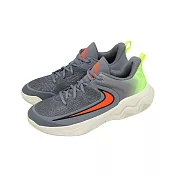 Nike 籃球鞋 Giannis Immortality 4 GS 大童 女鞋 灰 橘 IH7664-500 23cm GREY/ORANGE