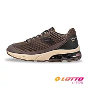 【LOTTO 義大利】男 寬楦 MIRAGE 200 氣動KPU跑鞋- 25.5cm 摩卡