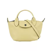 LONGCHAMP LE PLIAGE XTRA 牛皮迷你二用折疊包 (開心果綠色)