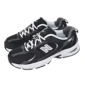 New Balance NB 休閒鞋 530 男鞋 女鞋 黑 復古 麂皮 NB MR530CC-D 23cm BLACK/WHITE