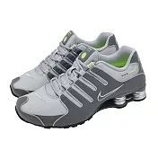 Nike 休閒鞋 Shox NZ 男鞋 灰 彈簧鞋 厚底 緩震 378341-009 26.5cm GREY/SILVER