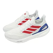 adidas 愛迪達 慢跑鞋 Pureboost 5 男鞋 女鞋 白 紅 藍 緩震 反光 運動鞋 愛迪達 26.5cm WHITE/RED