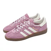 adidas 愛迪達 休閒鞋 Handball Spezial 男鞋 女鞋 粉紅 白 麂皮 復古 德訓鞋 愛迪達 23cm PINK/WHITE