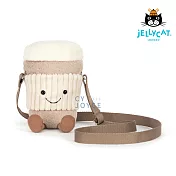 英國 JELLYCAT 斜背包 拿鐵咖啡 Amuseables Perkle Coffee Shoulder Bag