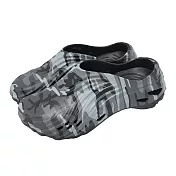 Crocs 涼拖鞋 Echo Camo Wave Clog 男鞋 女鞋 灰 波波旋風迷彩印花 卡駱馳 2120440DD 22cm BLACK/SLATE GREY