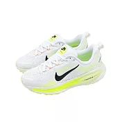 Nike 慢跑鞋 Vomero 18 GS 中大童鞋 女鞋 白 螢光色 小朋友 運動鞋 HQ2157-110 20cm WHITE/BLACK