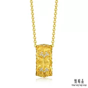 【點睛品】典雅銀杏 鑽石黃金項鍊