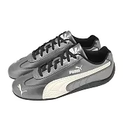 Puma 休閒鞋 Speedcat Metallic 男鞋 女鞋 銀 白 皮革 賽車鞋 復古 40368902 22.5cm SILVER/WHITE