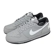 Nike 休閒鞋 Big Low 男鞋 女鞋 灰 白 復古 皮革 經典 355152-017 24cm GREY/WHITE