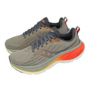 Saucony 索康尼 慢跑鞋 Hurricane 25 男鞋 卡其 橘 緩衝 厚底 穩定 S21026142 26cm LAUREL/FIRE