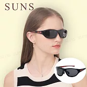 【SUNS】運動偏光墨鏡 Polarized休閒墨鏡 包覆性好 可調式鼻墊 抗UV400 防眩光