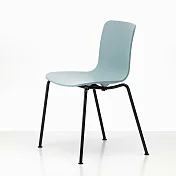 Vitra HAL RE Tube 金腳好椅 （冰灰藍坐面、黑椅腳）