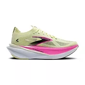 Brooks 布魯克斯 Hyperion Max 3 [1204551B745] 女 慢跑鞋 跑鞋 路跑 黃 粉紅 23.5cm 黃/粉紅