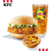 (電子票) 肯德基 咔啦雞腿堡蛋撻套餐 喜客券【受託代銷】