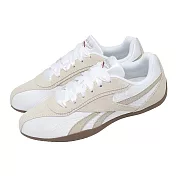 Reebok 休閒鞋 Ultra Lo 女鞋 米色 白 麂皮 緞面 復古 膠底 100245705 23.5cm WHITE/GREY/GUM