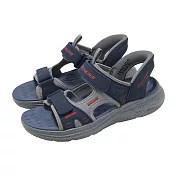 Skechers 涼鞋 Vapor Foam Sandal Slip-Ins 男鞋 藍 魔鬼氈 232994NVRD 25cm NAVY/RED