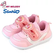 【HELLO KITTY】童鞋 女童 SANRIO三麗鷗 酷洛米 美樂蒂 幼童鞋 兒童鞋 小童 輕量 沾黏帶 台灣製 16 粉紅色