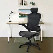 【AOTTO】高背透氣網布可後躺升降電腦椅(電腦椅 辦公椅 網椅 老闆椅)  黑色