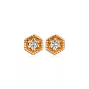 Arte Vitta Beekeeper Minima 白鑽黃金耳環