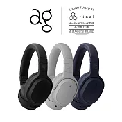 日本 ag WHP01K MK2 藍牙降噪耳罩式耳機  寂靜藍