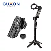 【GUXON古尚】口袋拍迷你藍牙磁吸自拍架 變焦款 黑色