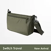 FORYU │多功能旅行斜背包 超大容量 防潑水 可掛行李箱桿 四色可選 - 橄欖綠