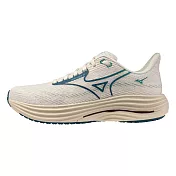 Mizuno 美津濃 Wave Rider 29 [J1GC250582] 男 慢跑鞋 跑鞋 路跑 卡其 綠 27cm 卡其/綠