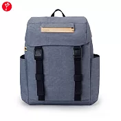 satana - Soldier 雙扣束口後背包- 靜謐灰