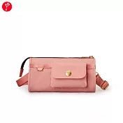 satana - Soldier 長夾斜背包-  霧櫻粉