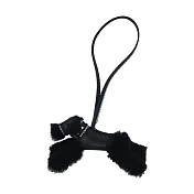 Hermes 愛馬仕 Budy Charm 羊毛卯釘獵狐梗犬吊飾-黑色 黑色