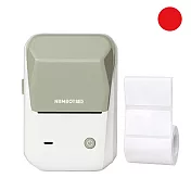《精臣 NIIMBOT》B1 艾綠色｜台灣公司貨 ✦ 附白色貼紙｜標籤打印機 學生姓名貼 居家收納