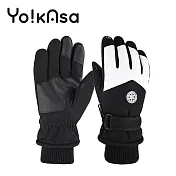 【Yo!kAsa】極致保暖衝鋒手套一雙入(十一款任選) 男款-黑色