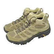 Merrell 登山鞋 Moab 3 Mid WP 男鞋 棕 黑 防潑水 中筒 黃金大底 山系 ML00003597 25.5cm TEAK