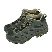 Merrell 登山鞋 Moab 3 Mid WP 男鞋 黑 灰 防潑水 中筒 黃金大底 山系 ML00003598 26cm BLACK/BELUGA