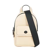 COACH Turnlock 轉釦設計小牛皮單肩背包 (象牙白)