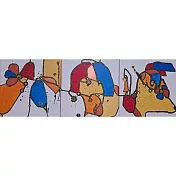 【玲廊滿藝】獅子小英-可愛三連拍(組)20x60cm