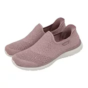 Skechers 健走鞋 Virtue Slip-Ins 女鞋 粉紅 套入式 緩衝 休閒鞋 104458DKRS 23cm DARK ROSE