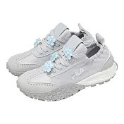Fila 休閒鞋 Primavera 女鞋 白 灰 芭蕾風 厚底 5C344A441 23.5cm GREY/WHITE