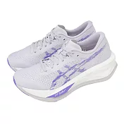 Asics 亞瑟士 競速跑鞋 Sonicblast 女鞋 白 紫 回彈 推進 緩震 慢跑鞋1012B862020 23cm WHITE/PURPLE