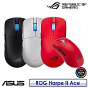 【送原廠電競鼠墊】ASUS 華碩 ROG Harpe II Ace 無線三模電競滑鼠 紅色