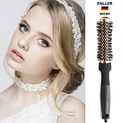德國FALLER芙樂 陶瓷負離子金屬抗靜電熱塑梳25MM  獨特內縮式管身  捲髮直髮兩用造型梳