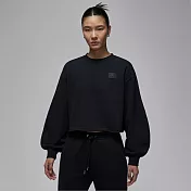 NIKE AS W J FLT FLC FT MOD CREW 女 圓領套頭衫 IF1007010 L 黑色