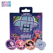 官方授權｜KPop 獵魔女團 Demon Hunters HUNTR/X軟木杯墊組(4入/組)(代理商公司貨） HUNTR/X