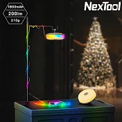 NexTool 多功能彩色露營燈條【沙色/黃光/暖白光/彩色光】Milky Way NE20247